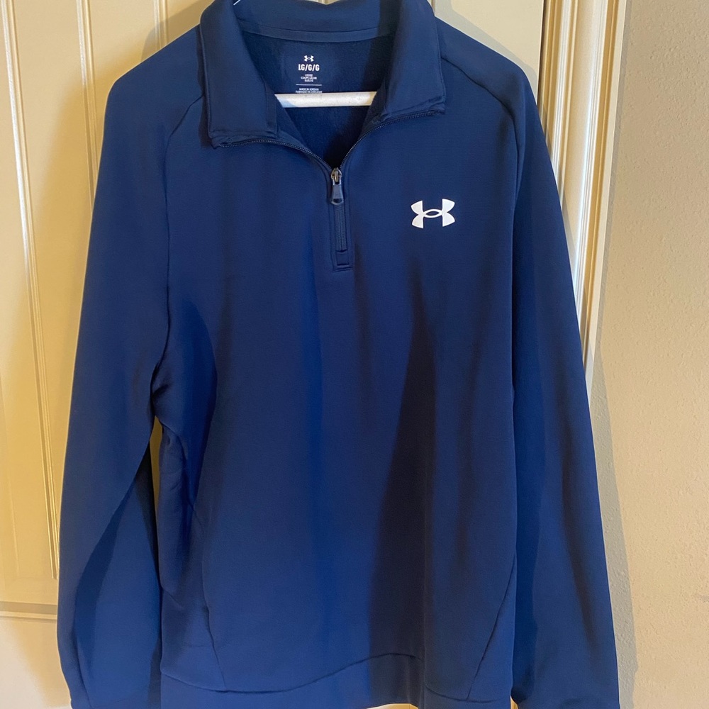 Under Armour jacket men’s size large navy 1/4 zip